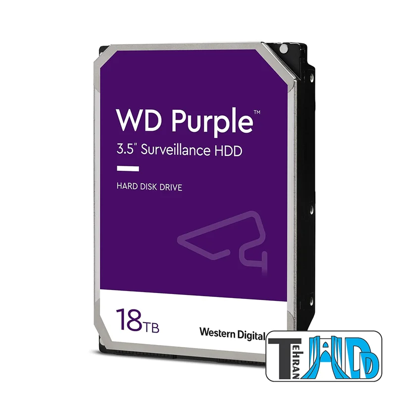 هارددیسک اینترنال وسترن دیجیتال بنفش ظرفیت 18 ترابایت (اصلی) گارانتی سه ساله زرین تجارت